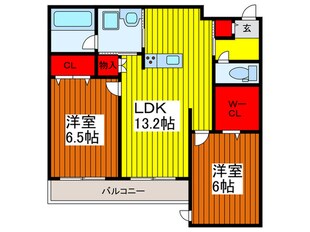 メゾンドパールの物件間取画像